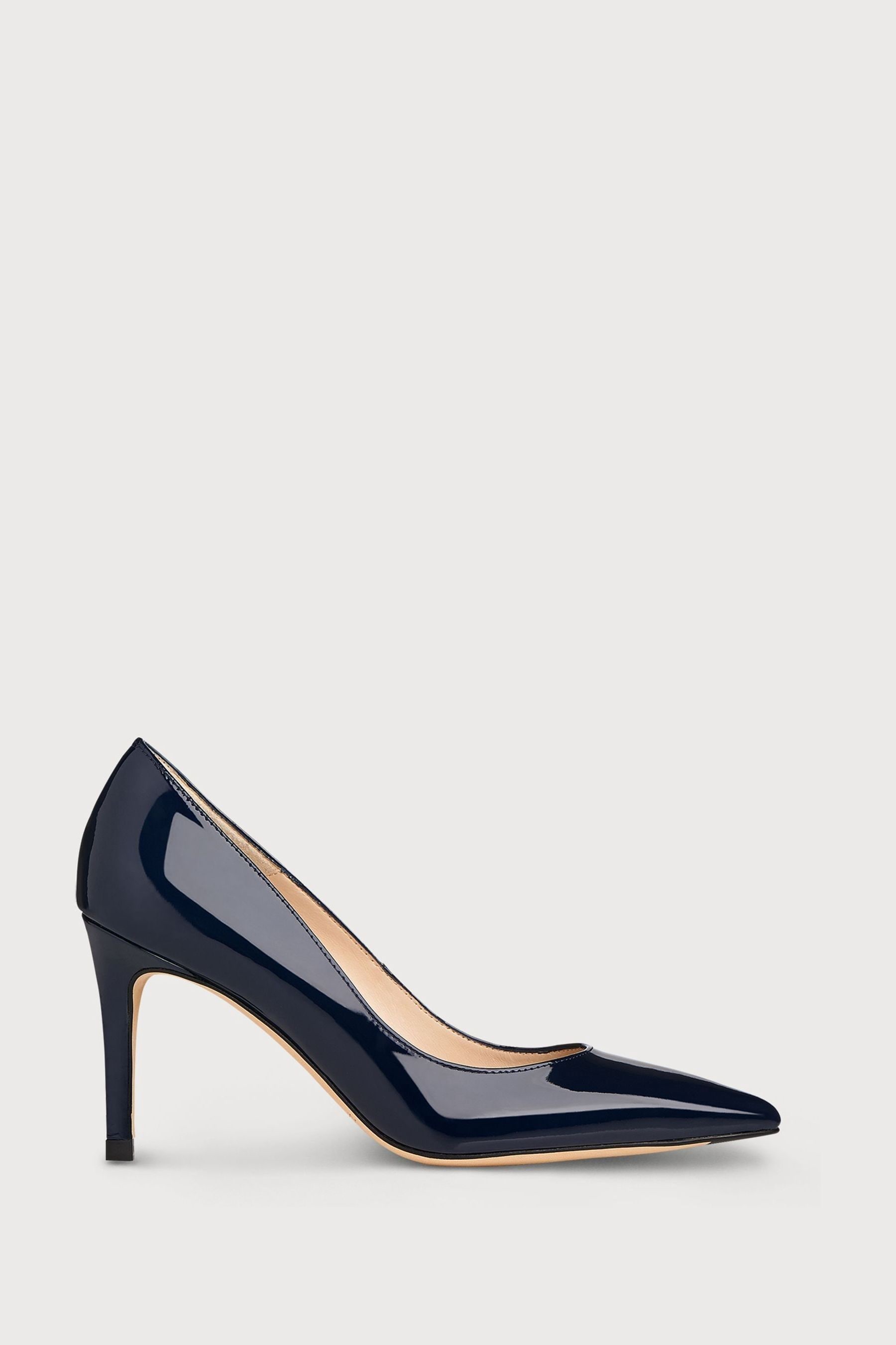 Buy LK Bennett Navy Blue Tilly Pointed Ballerina Flats from Next Luxembourg