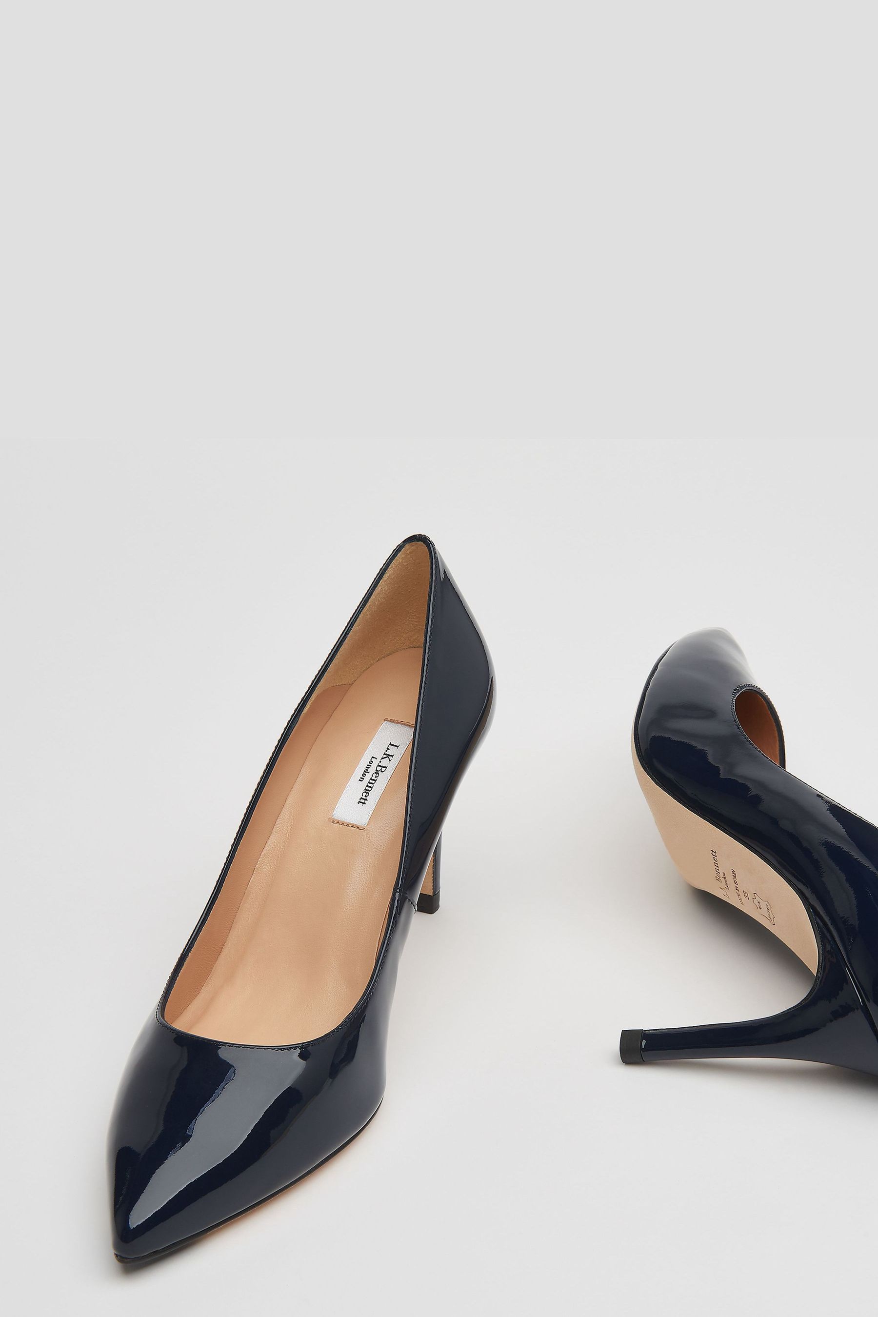 Lk bennett floret black sales patent