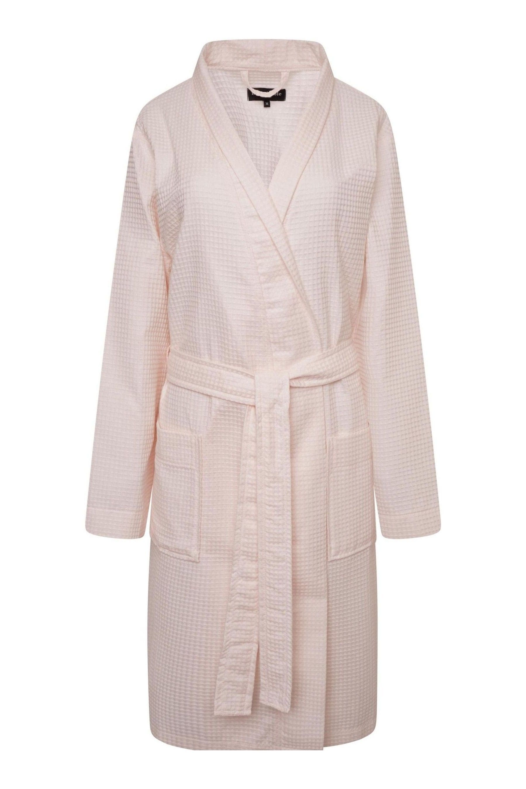 Pink waffle dressing gown discount