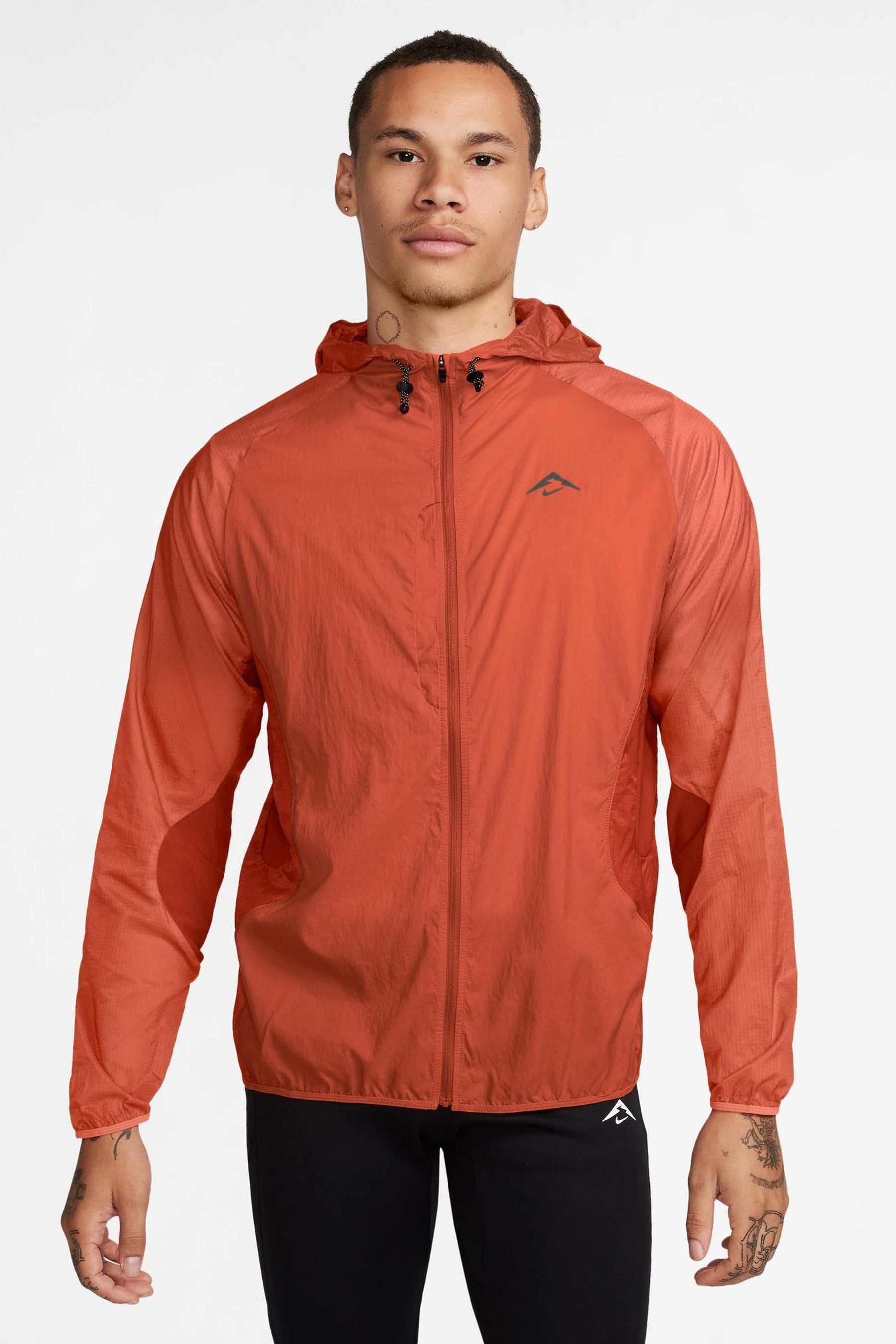Buy Nike Orange Trail Aireez Running Jacket from Next Ireland