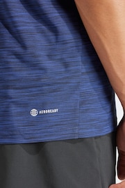 adidas Blue Train Essentials Stretch Training T-Shirt - Image 6 of 7