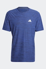 adidas Blue Train Essentials Stretch Training T-Shirt - Image 7 of 7