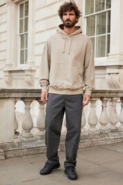 Stone Cream Garment Washed Hoodie - Image 2 of 9