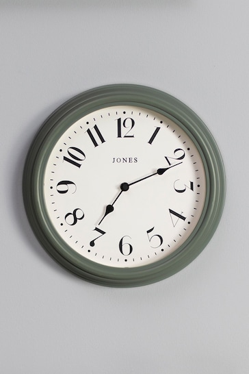 Jones Clocks Green Venetian Moss Green Wall Clock