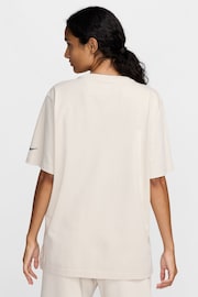 Nike Cream Sportswear Phoenix Short-Sleeve T-Shirt - Image 2 of 5