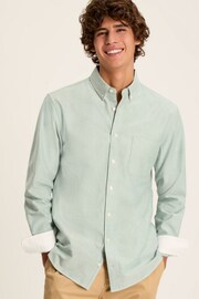Joules Oxford Sage Green Long Sleeve Classic Fit Shirt - Image 1 of 12