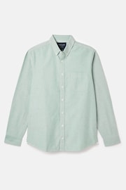 Joules Oxford Sage Green Long Sleeve Classic Fit Shirt - Image 12 of 12