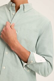 Joules Oxford Sage Green Classic Fit Shirt - Image 2 of 12