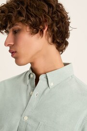 Joules Oxford Sage Green Classic Fit Shirt - Image 8 of 12