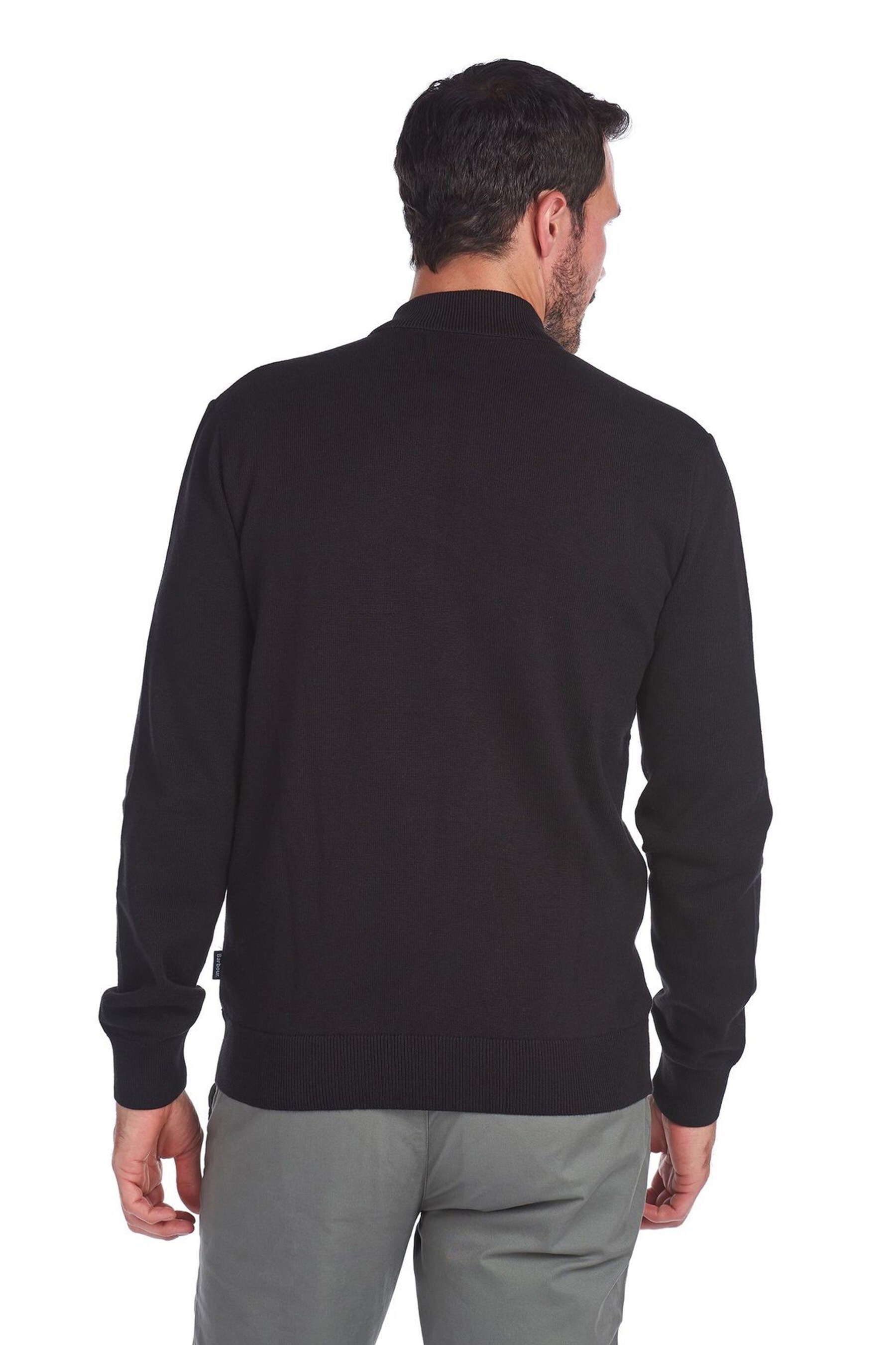 Buy Barbour Black Carn Baffle Zip Through Jumper from the Next UK