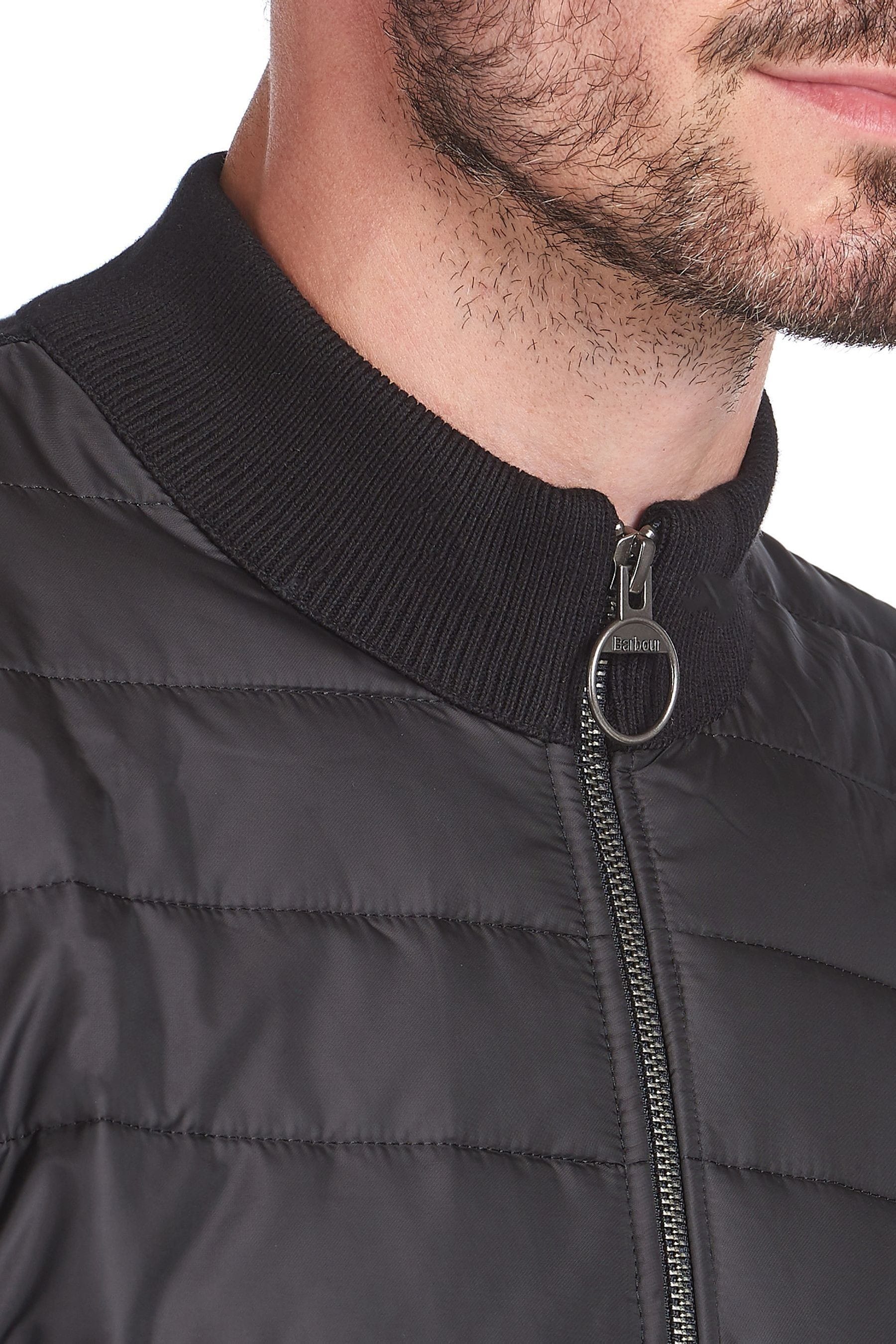 Buy Barbour Black Carn Baffle Zip Through Jumper from the Next UK online shop