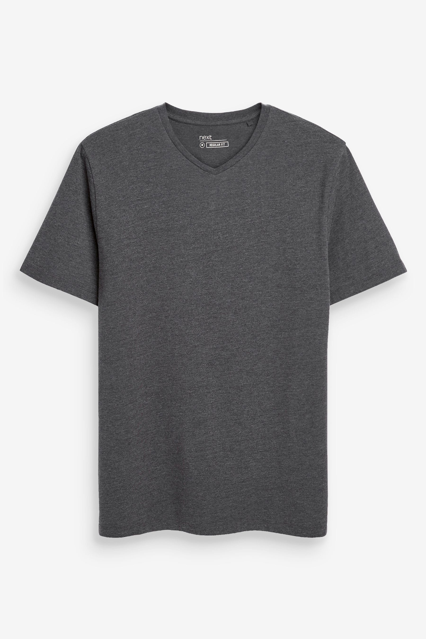 Dark grey v neck t shirt clearance