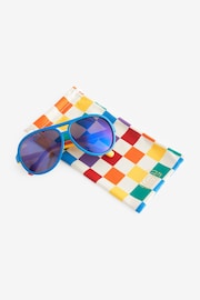 Little Bird by Jools Oliver Multi Rainbow Retro Aviator Sunglasses - Image 4 of 6