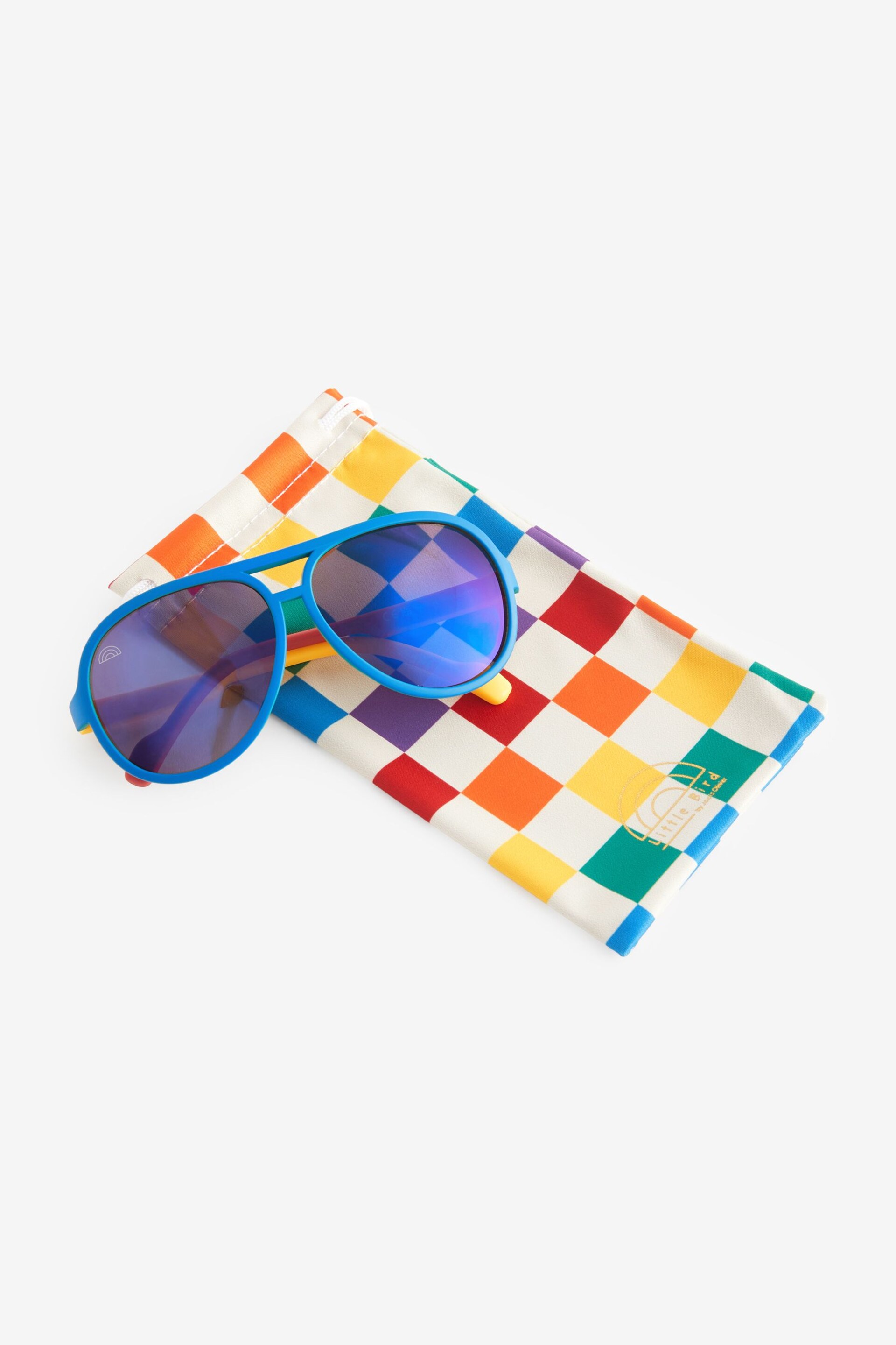 Little Bird by Jools Oliver Multi Rainbow Retro Aviator Sunglasses - Image 4 of 6