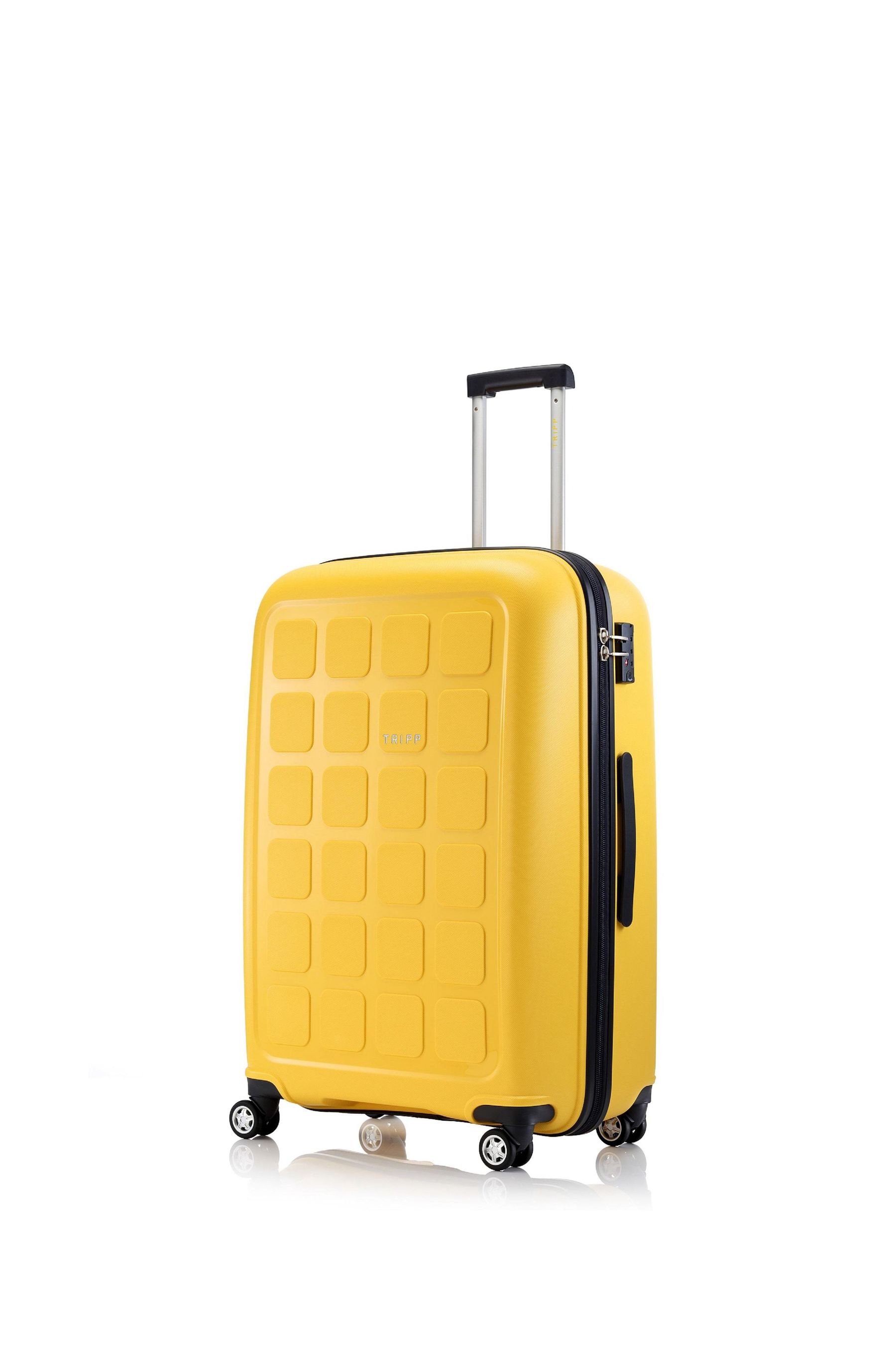 Tripp large yellow suitcase top