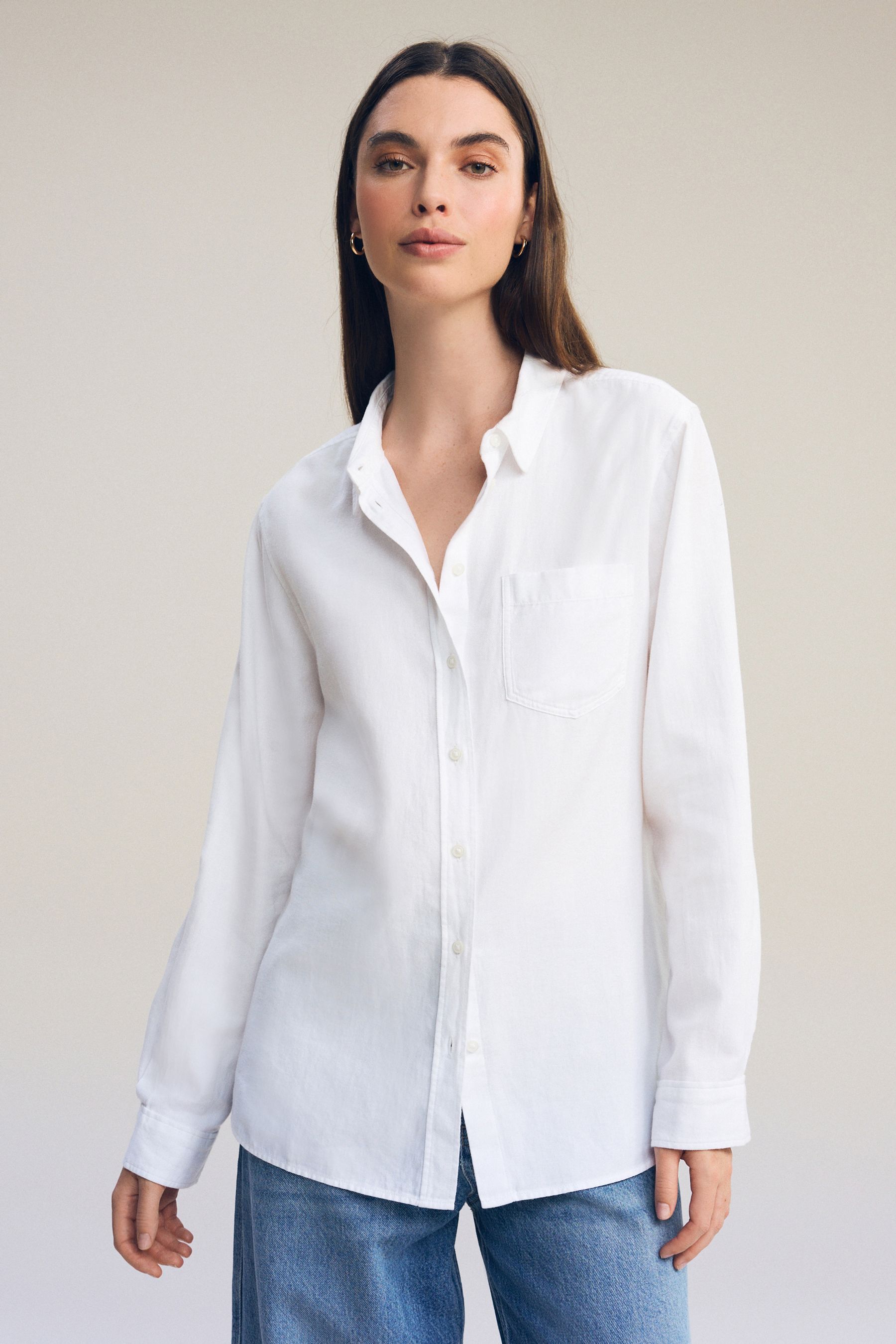 Womens white dressy fashion shirt