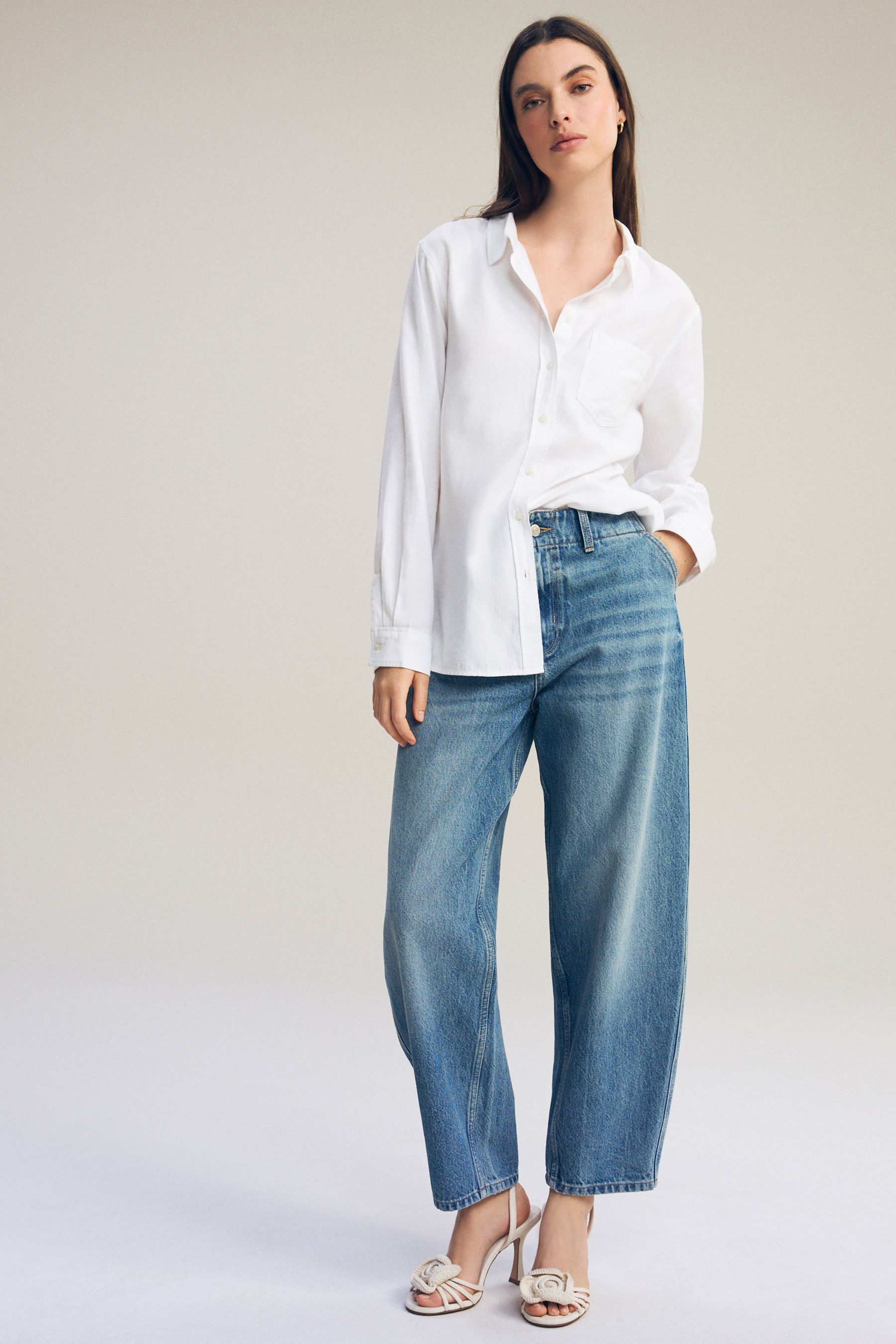 Buy White Casual Boyfriend 100 Cotton Shirt from the Next UK online shop