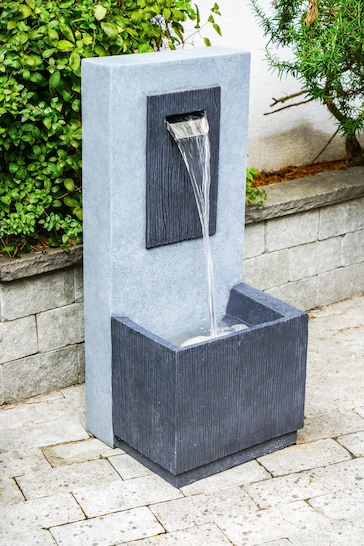 Buy Ivyline Grey Outdoor Contemporary Water Feature from the Next UK ...