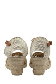 Ravel Cream Woven Espadrilles On A Rope Unit Sandals - Image 3 of 4