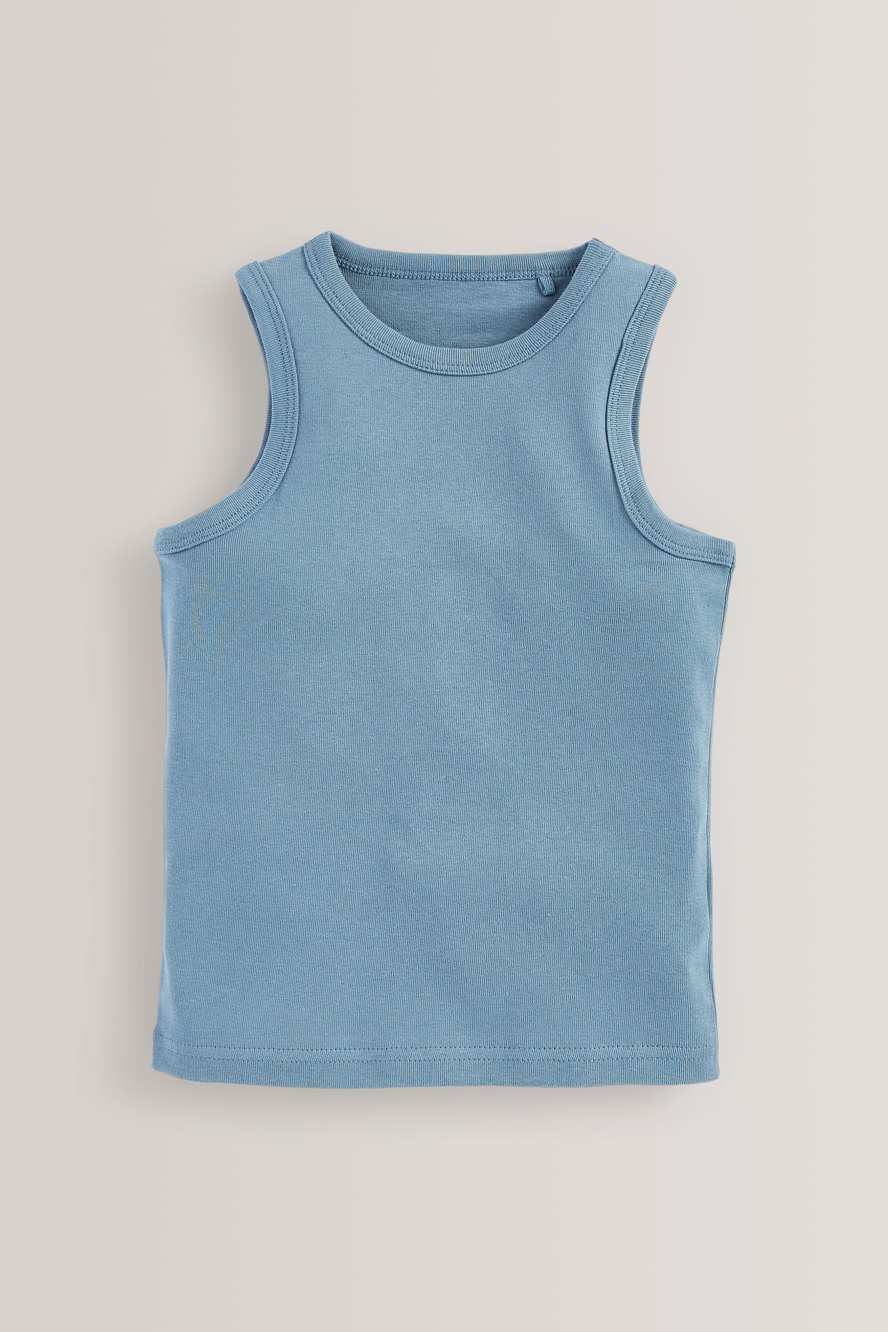 Buy Blue 100 Cotton to header Vests 5 Pack 1.5 16yrs from the Next UK online shop