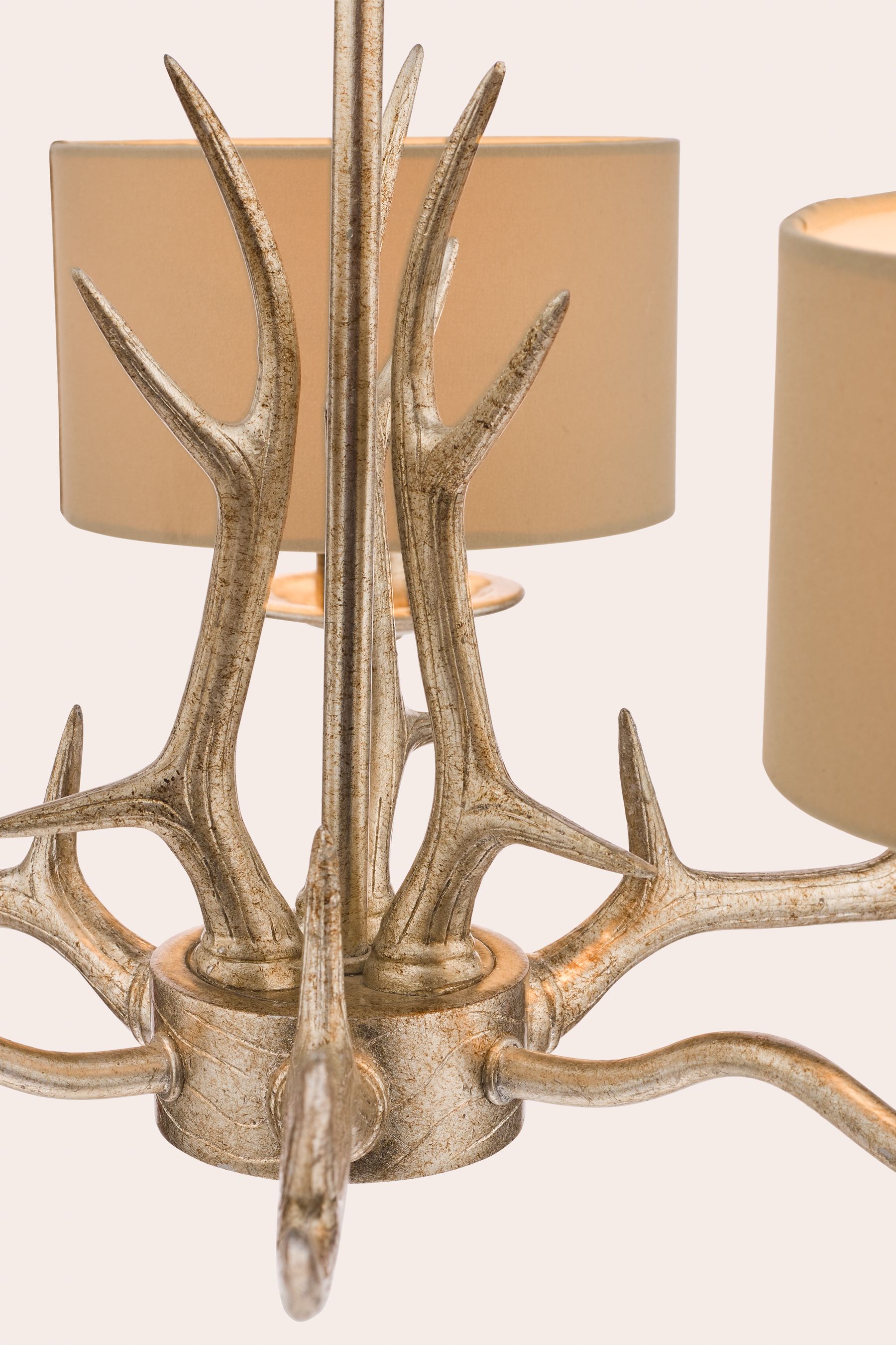Buy Laura Ashley Gold Mulroy Antler 3 Light Chandelier Ceiling