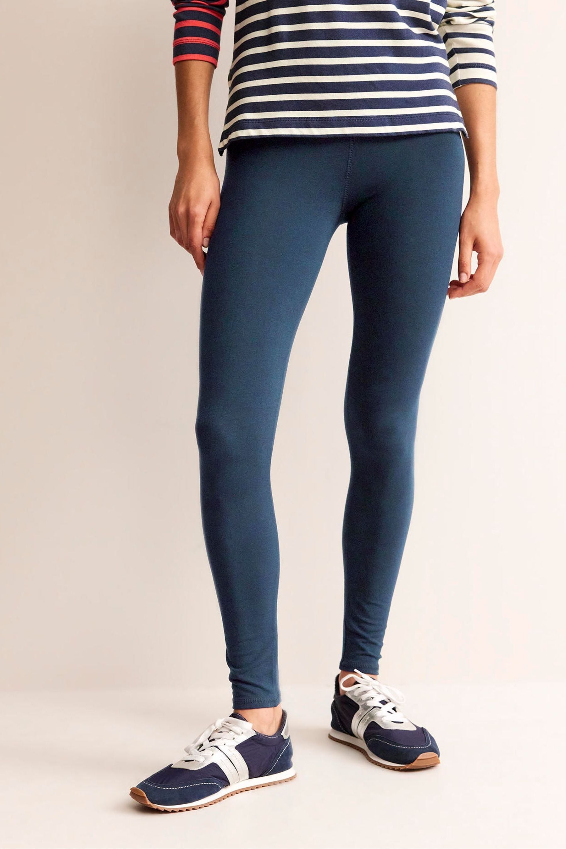 Buy Boden Blue High Rise Jersey Leggings from Next Luxembourg