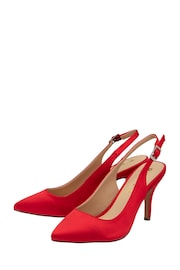 Ravel Red Slingback Shoes On a Kitten Heels - Image 2 of 4