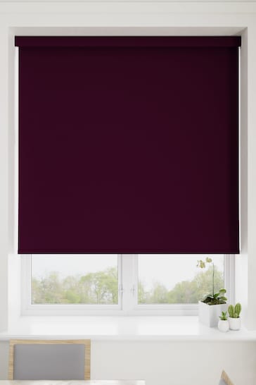 Mulberry Purple Haig Made To Measure Blackout Roller Blind
