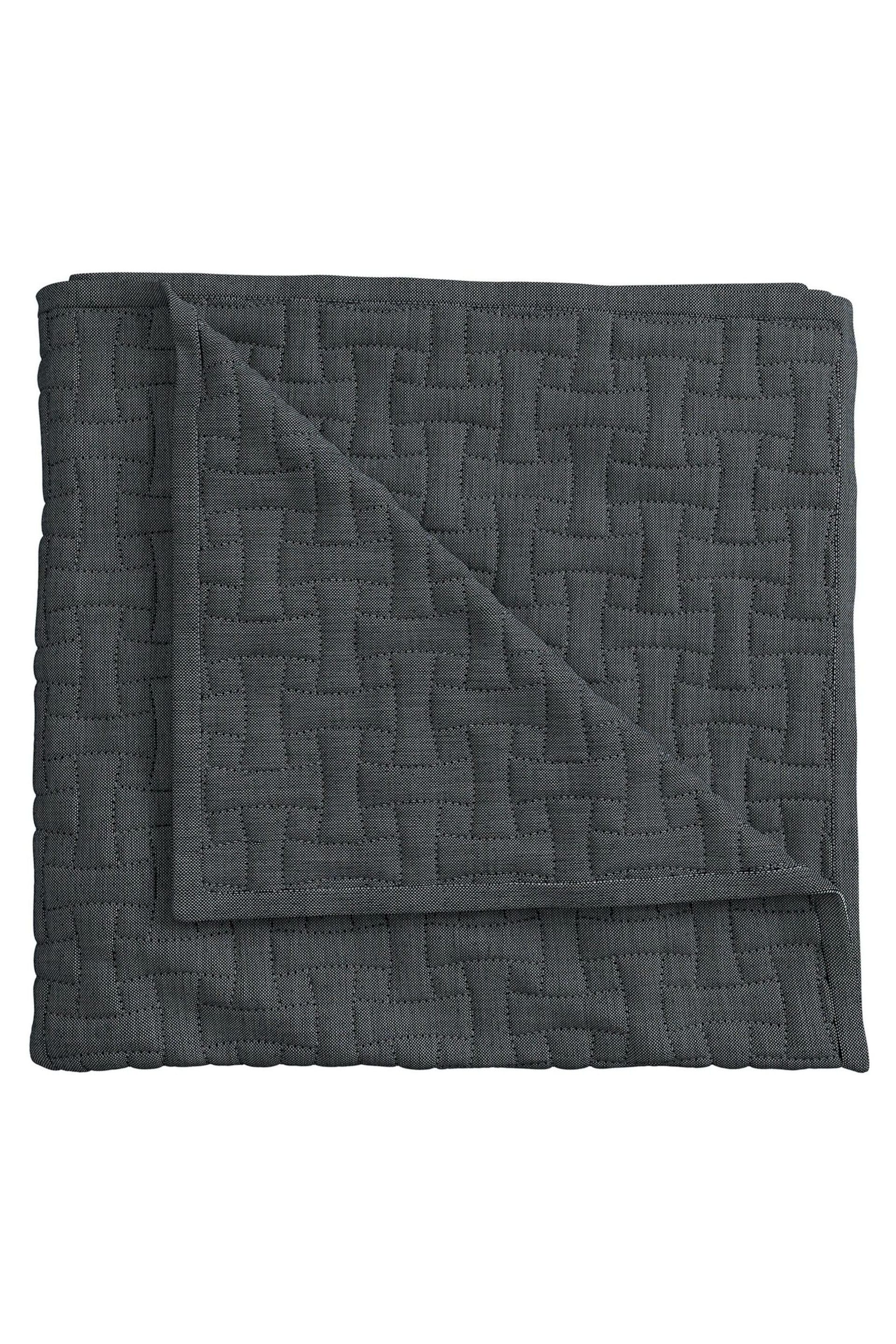 Bedeck of Belfast Blue Nena Quilted Throw - Image 4 of 4