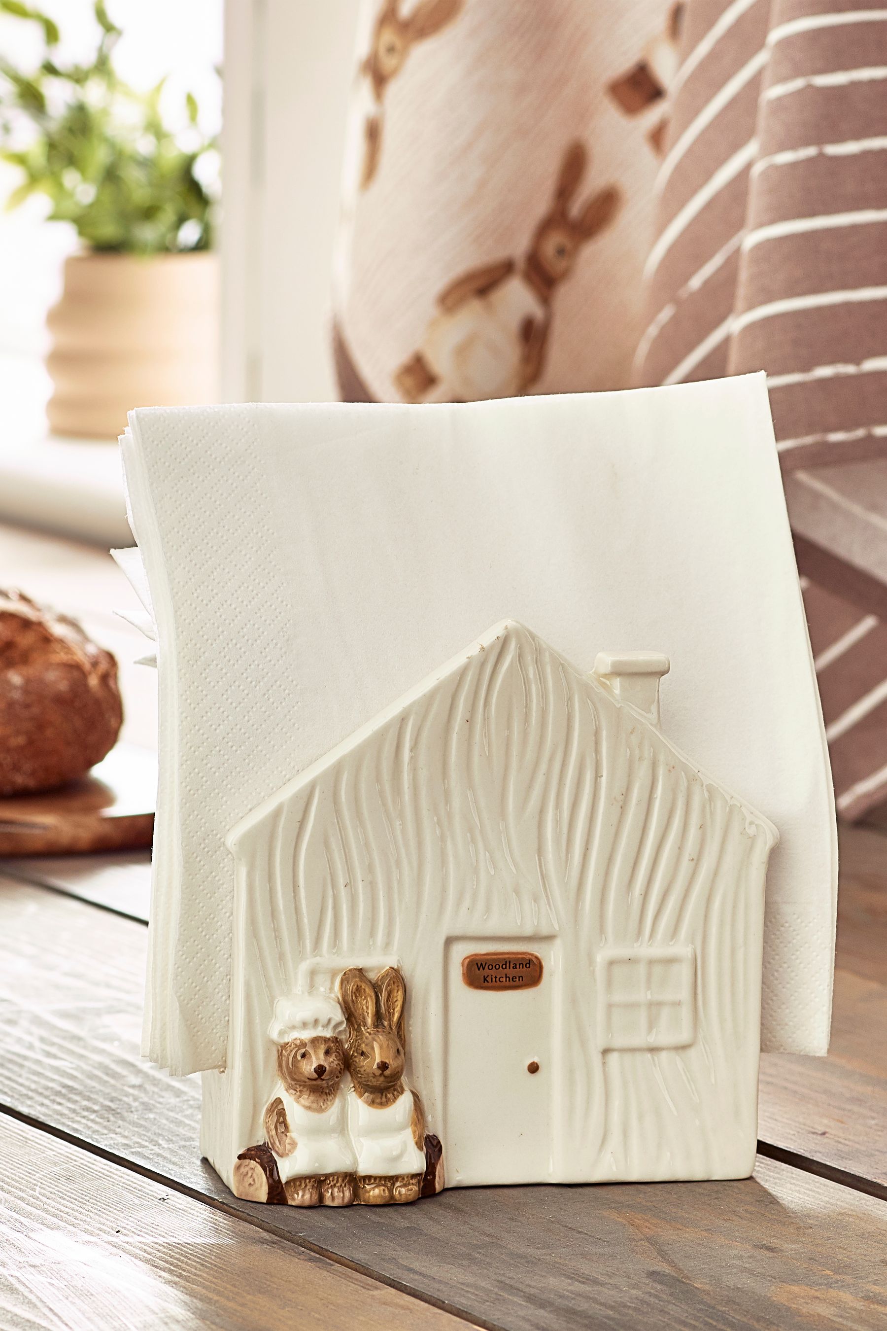 White porcelain napkin holder discount