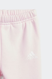 adidas Pink/Yellow Sportswear Essentials Lineage Jogger Set - Image 6 of 6