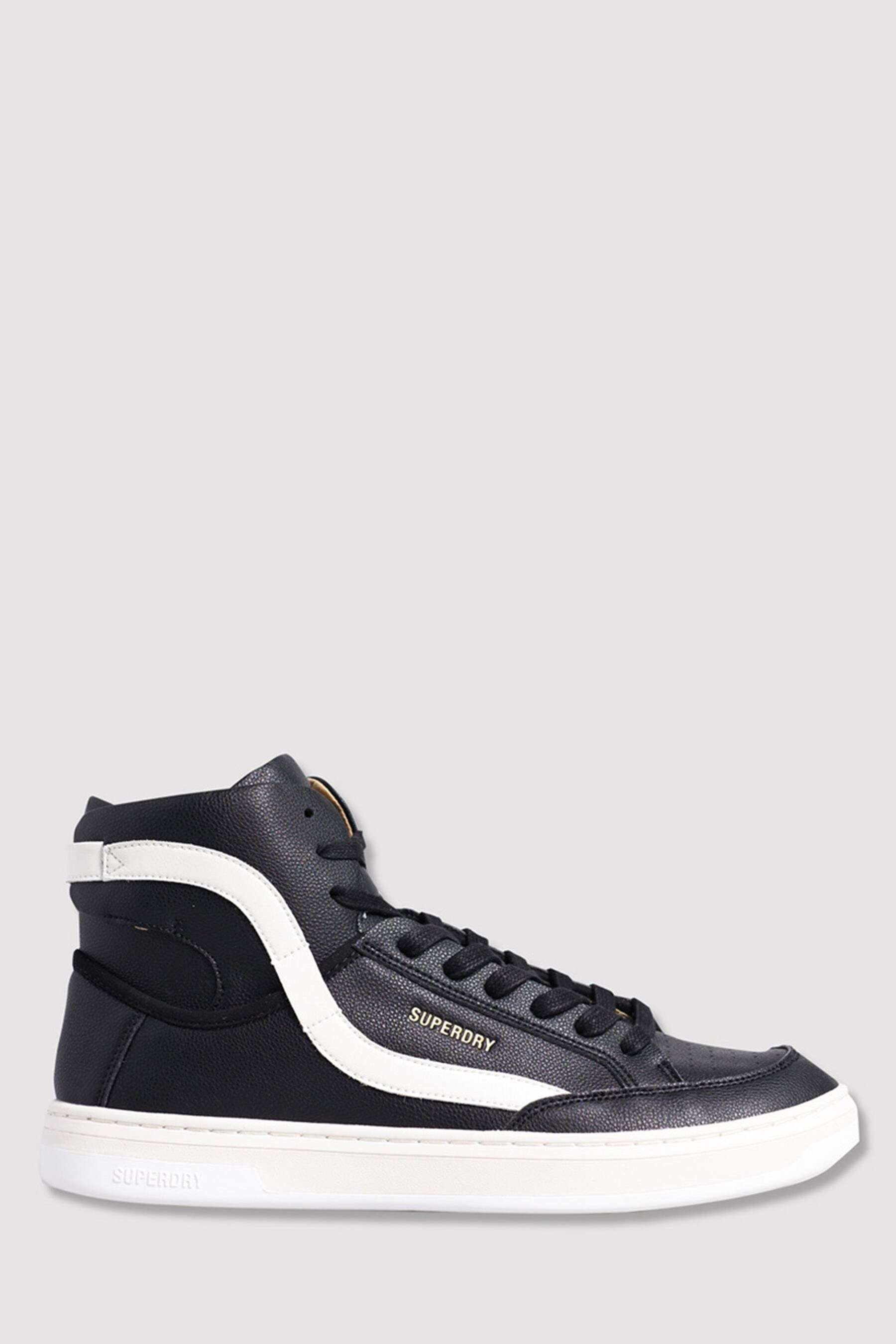 Buy Superdry Black Vegan Basket Lux Trainers from Next Luxembourg