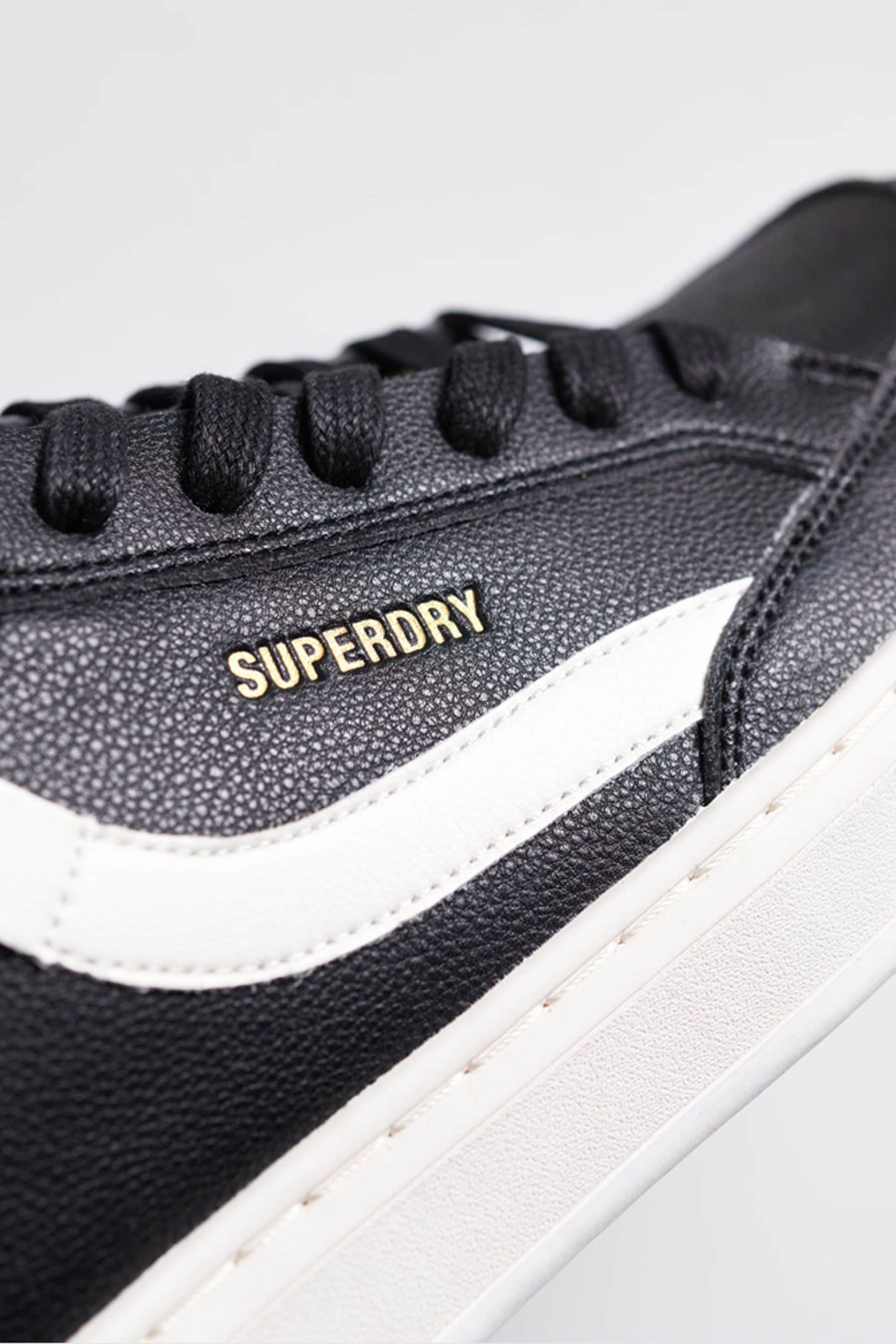 Buy Superdry Black Vegan Basket Lux Trainers from Next Luxembourg