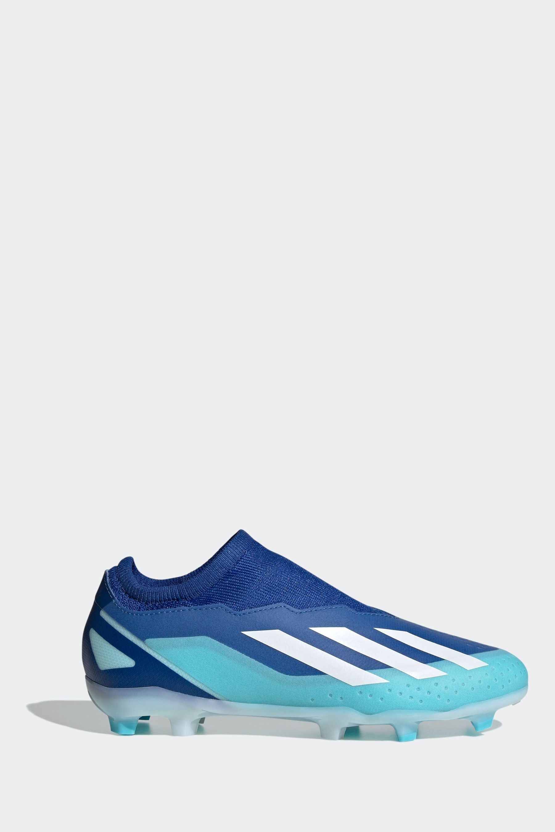 Buy adidas Blue White Performance Kids X Crazyfast.3 Laceless Firm Ground Football Boots from Next Thailand