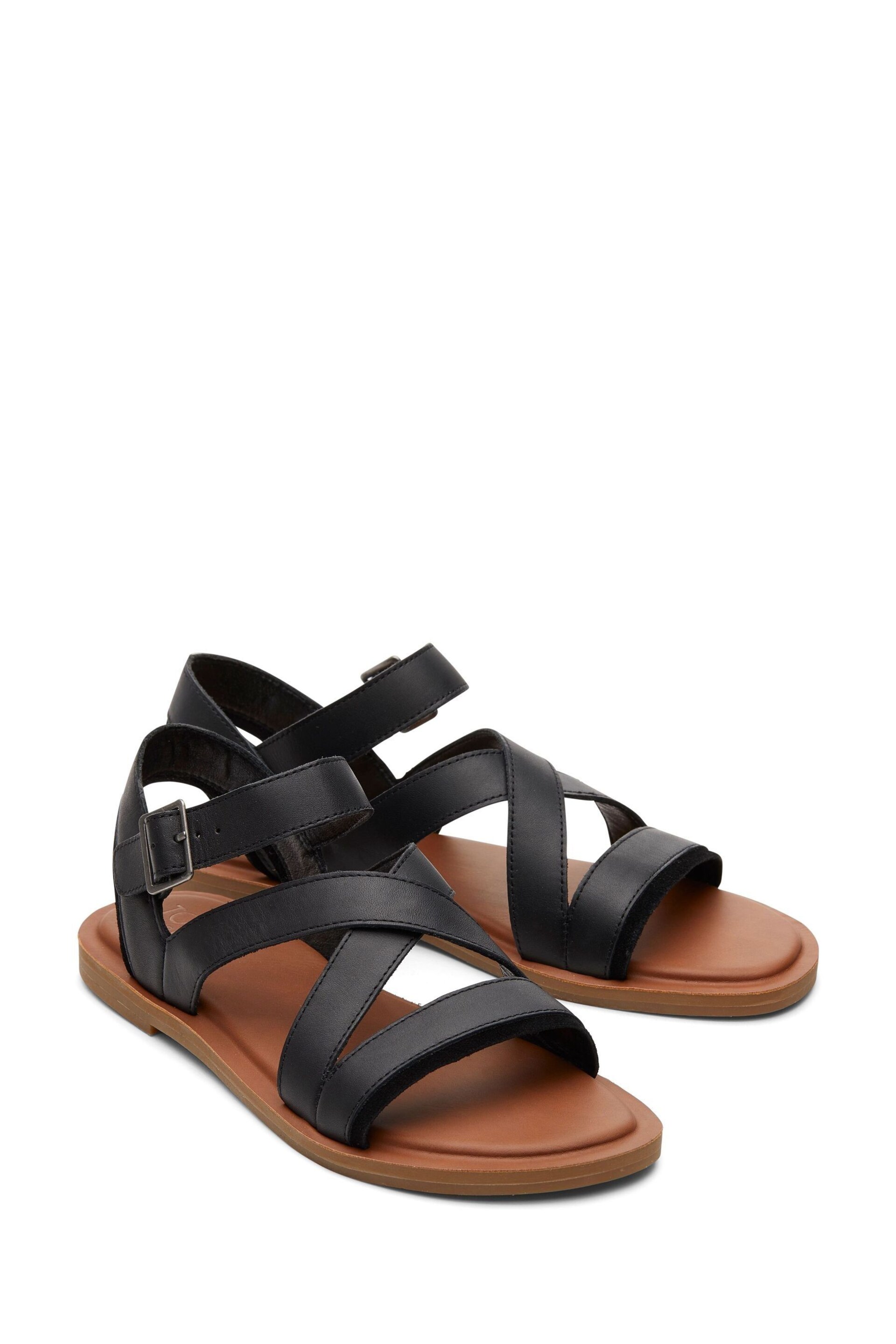 TOMS Sloane Black Sandals In Leather - Image 3 of 6