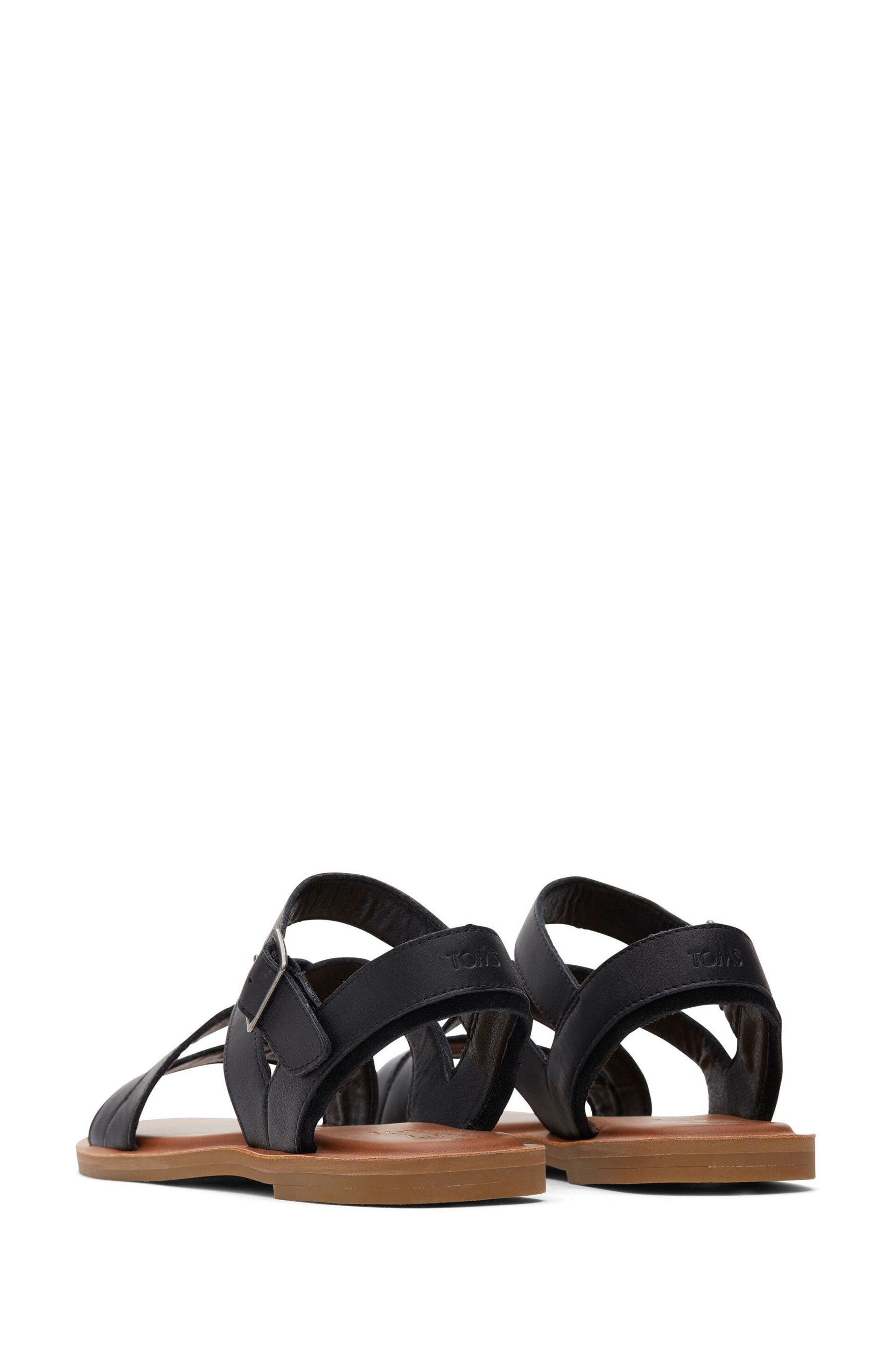 TOMS Sloane Black Sandals In Leather - Image 4 of 6