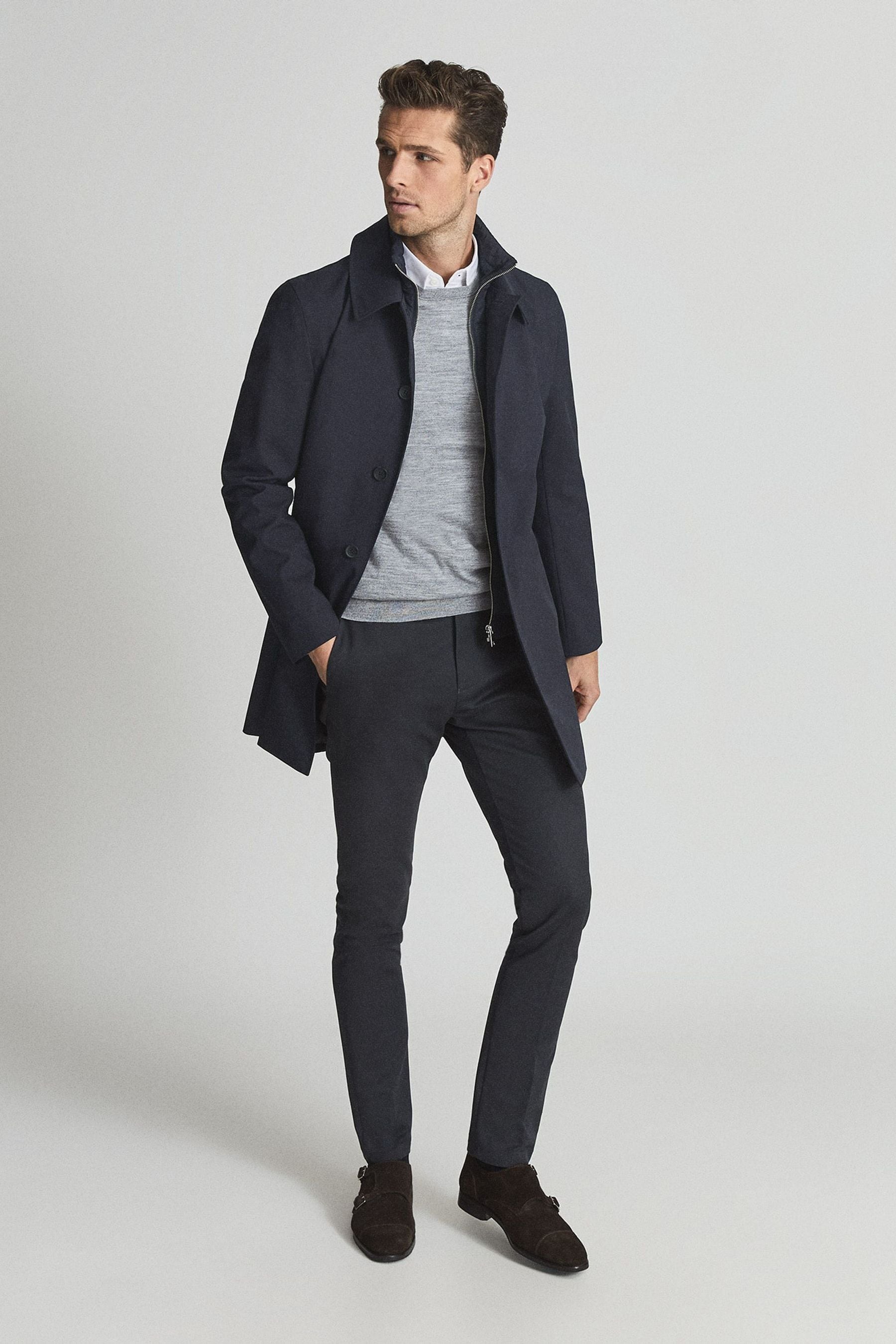 Reiss Perrin Mac With Removable Zip Neck Insert
