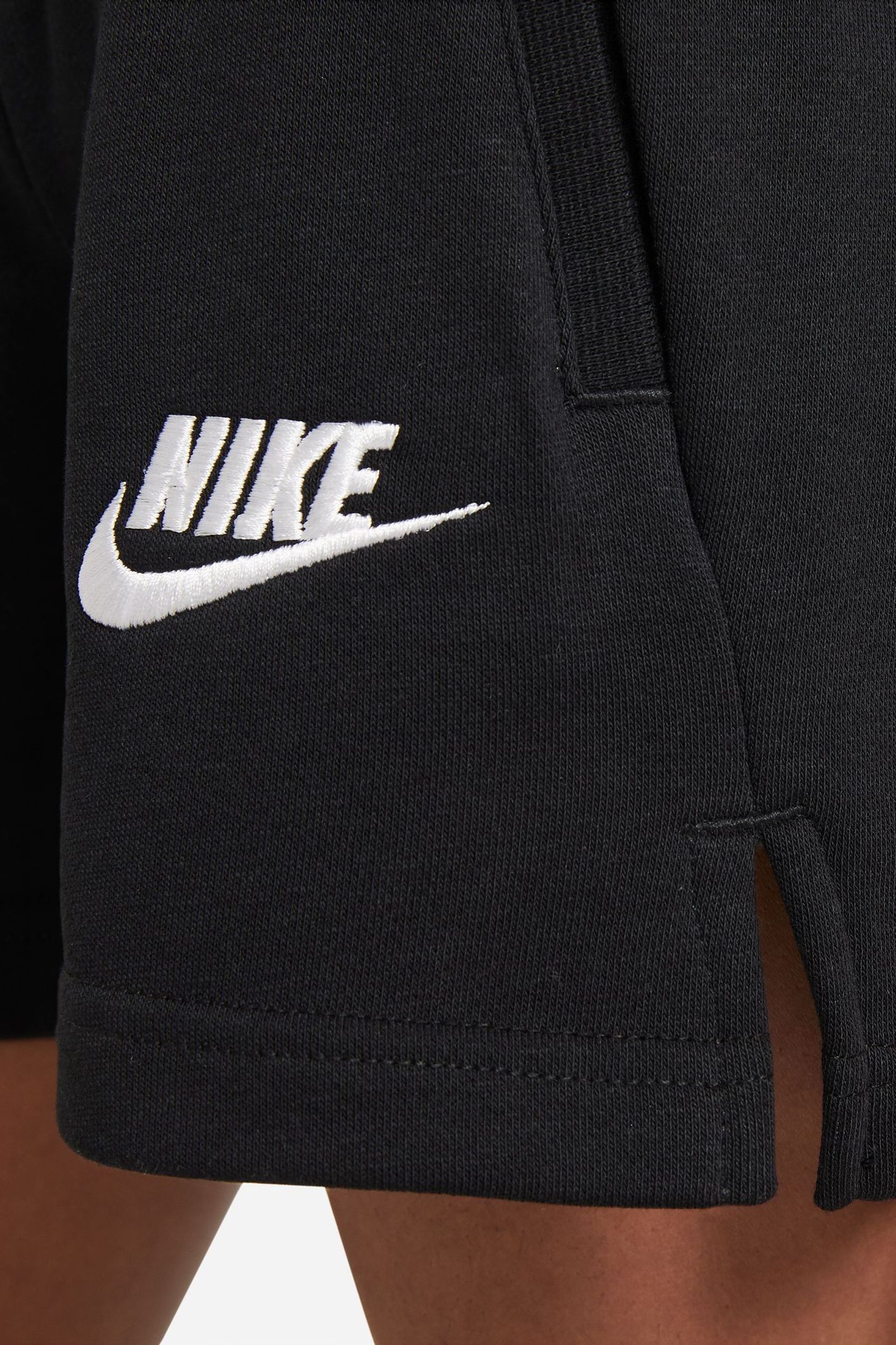 Buy Nike Black Club French Terry 5 Inch Shorts from Next Luxembourg