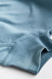 Petrol Blue 5 Pack Plain Baby Bodysuits - Image 13 of 16