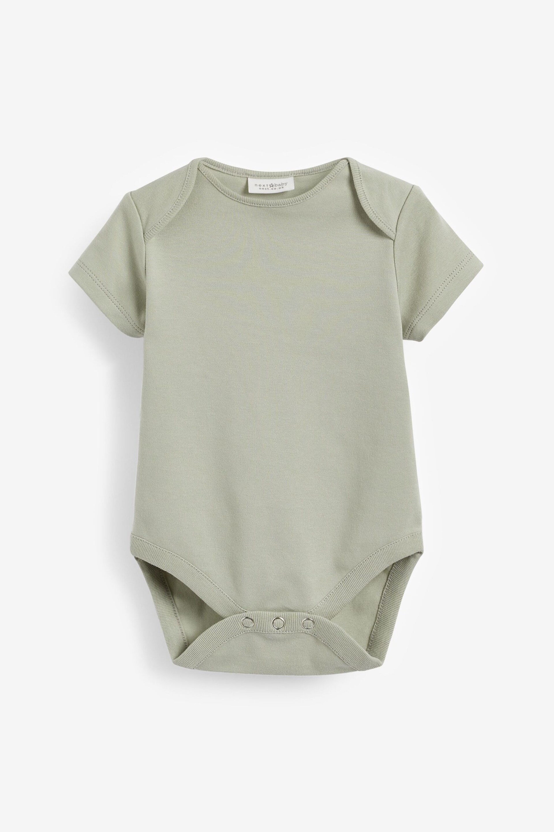 Petrol Blue 5 Pack Plain Baby Bodysuits - Image 8 of 16