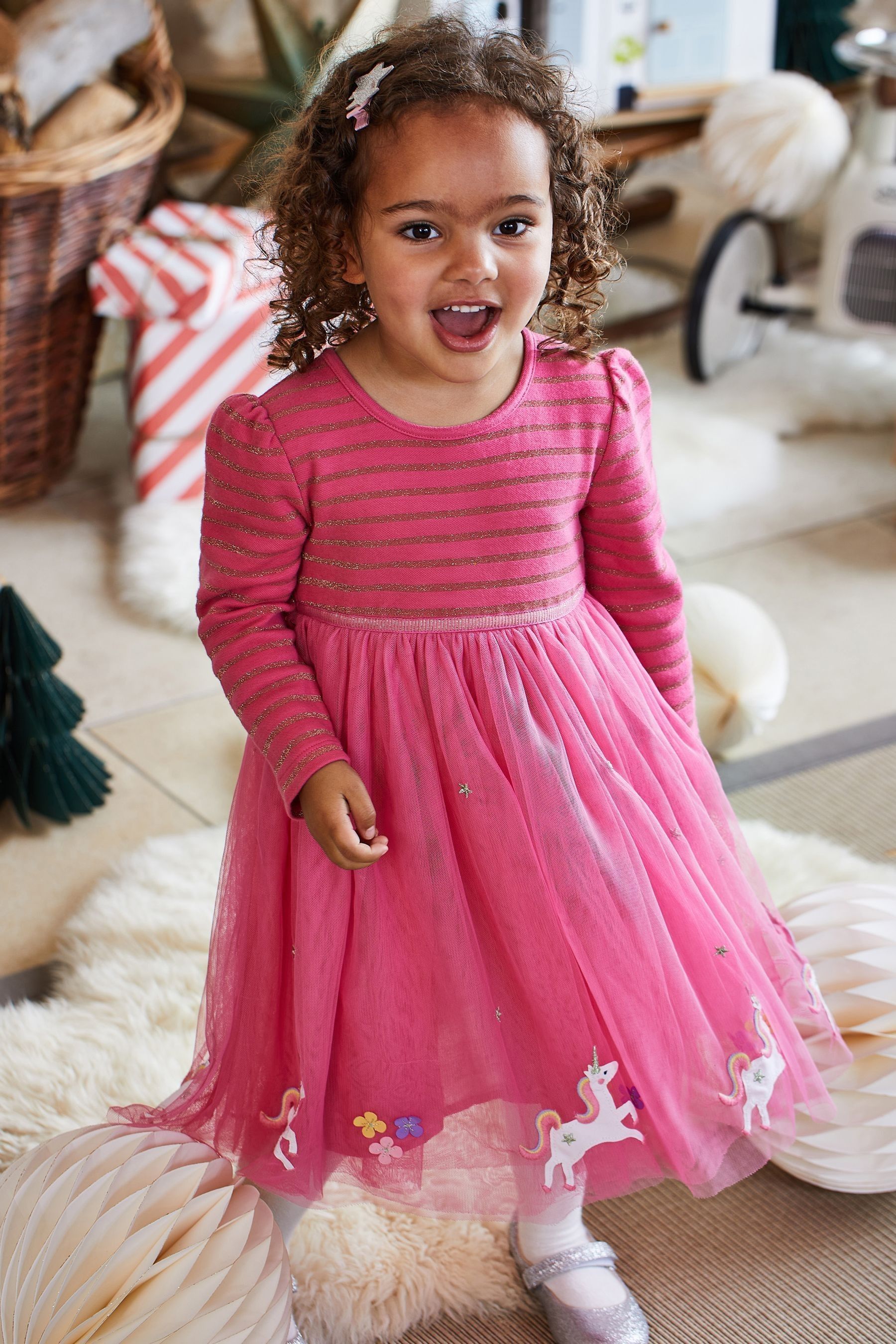 Next pink unicorn dress hotsell