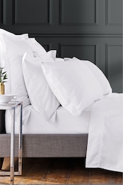 Bedeck Of Belfast White 1000 Thread Count Egyptian Cotton Sateen Fitted Sheet - Image 1 of 2