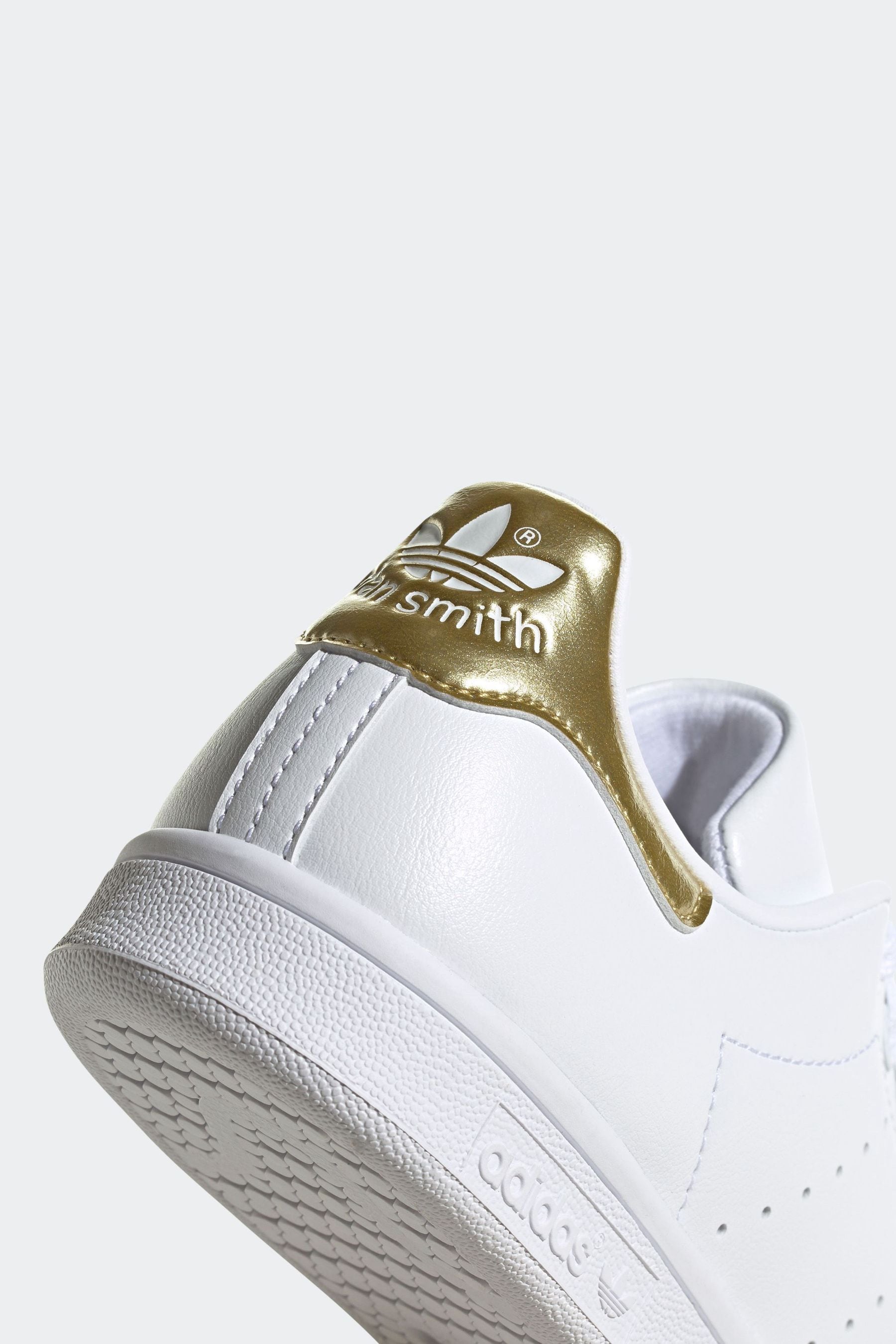 Buy adidas Originals White Gold Stan Smith Trainers from Next Bahrain