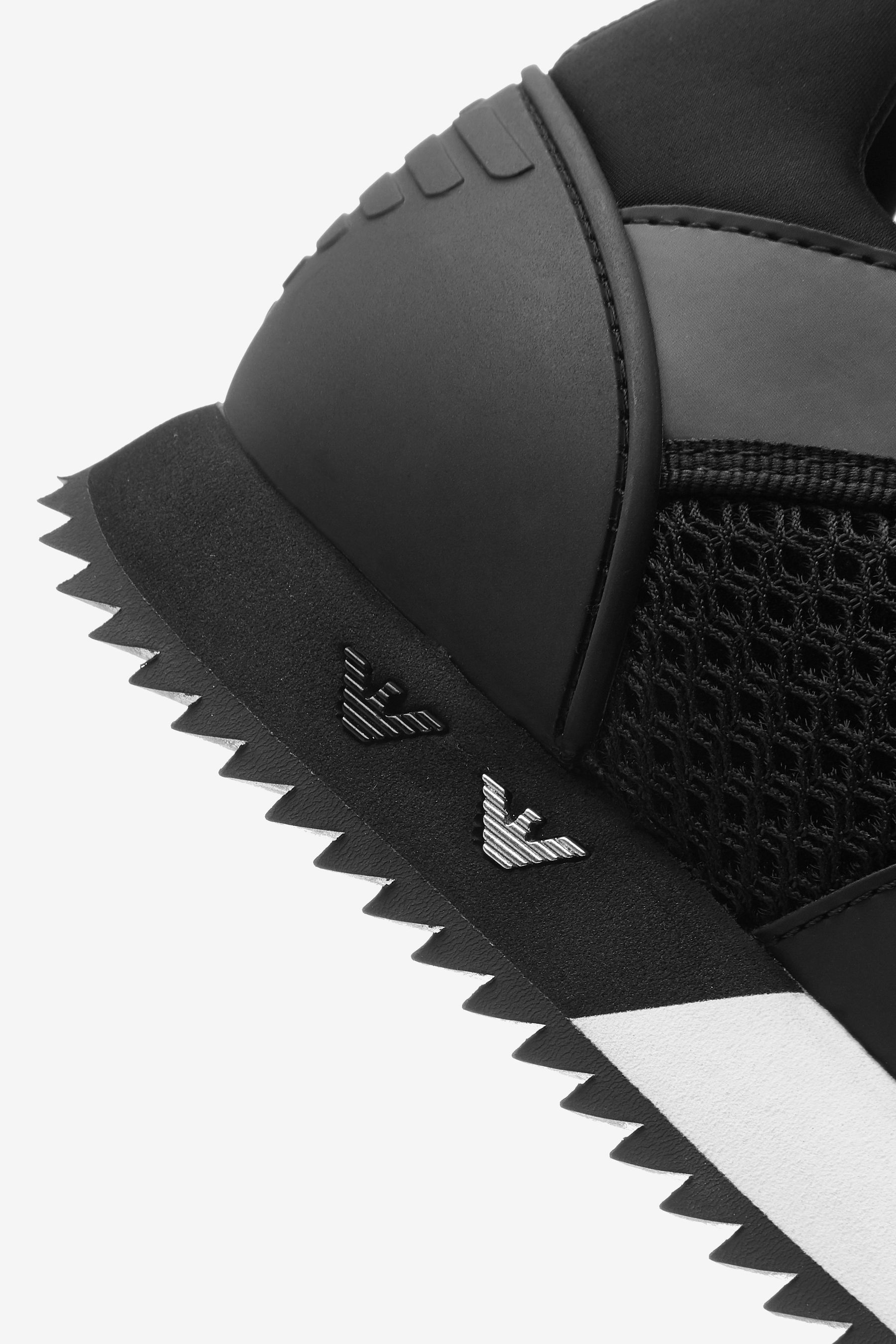 Ea7 simple racer trainers black on sale