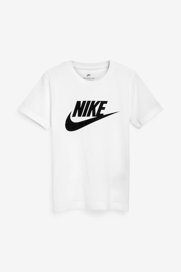 Nike White Futura Little Kids Logo T-Shirt