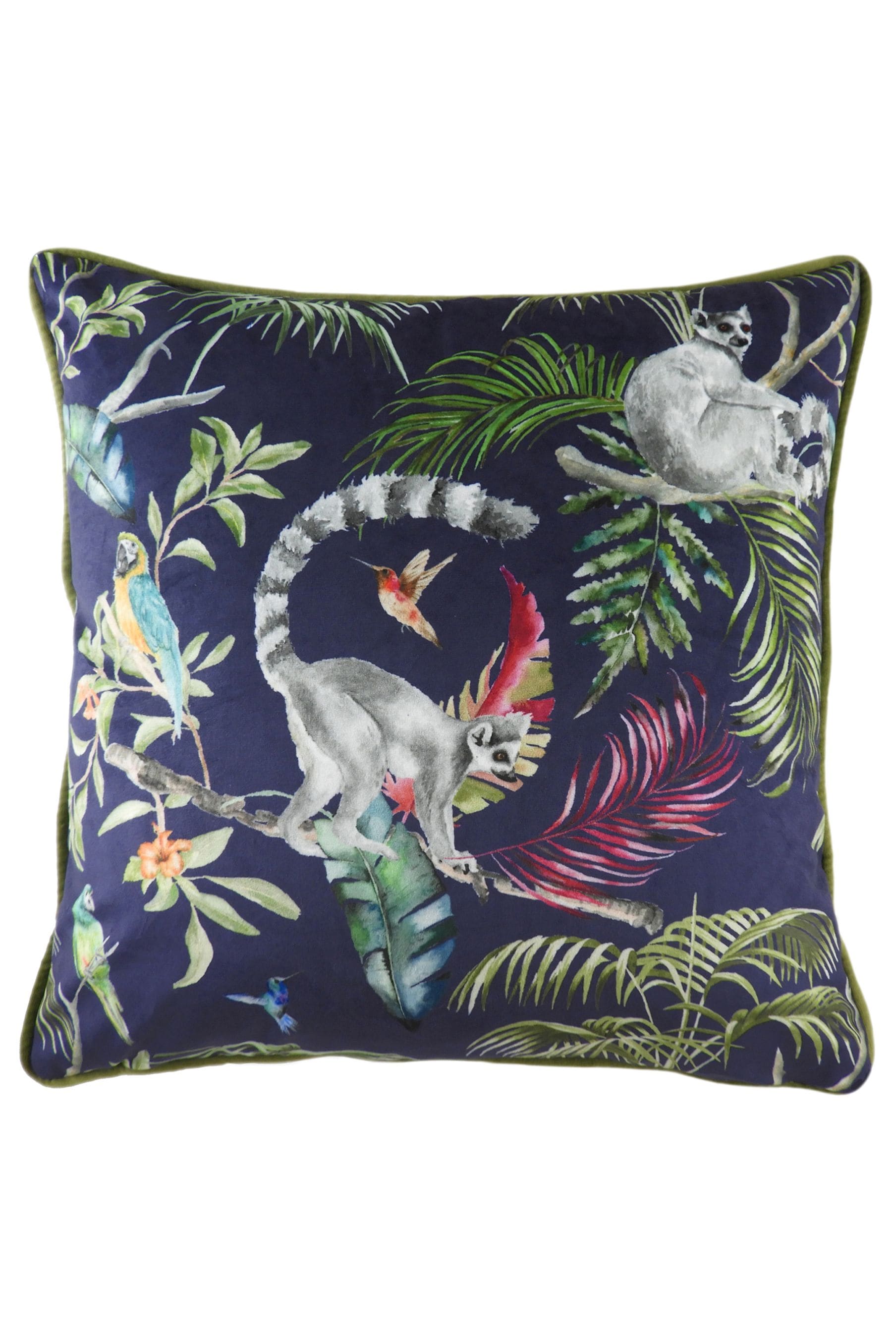 Velvet jungle cushion outlet