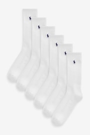 Polo Ralph Lauren Mens Cotton Crew Socks 6 Pack - Image 1 of 2