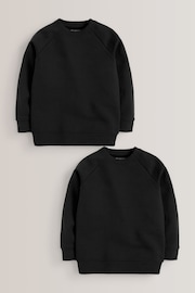 Black 2 Pack Crew Neck School Sweater (3-17yrs) - Image 1 of 3