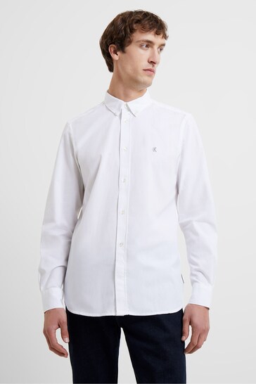 French Connection White Oxford Long Sleeve Shirt