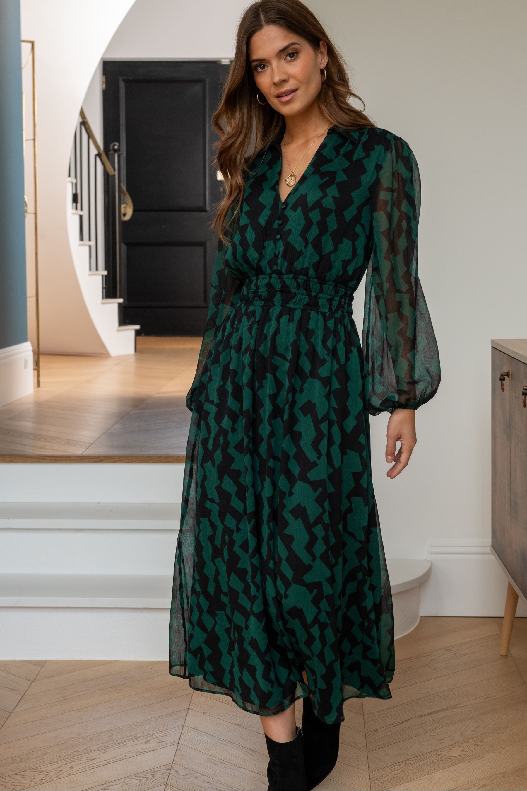 Chiffon long shirt dress new arrivals